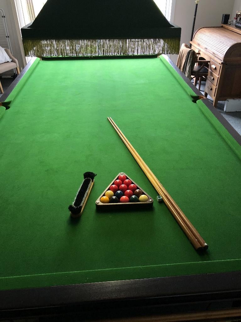 Grote snookertafel 12 ft, Ophalen, Gebruikt, Snookertafel