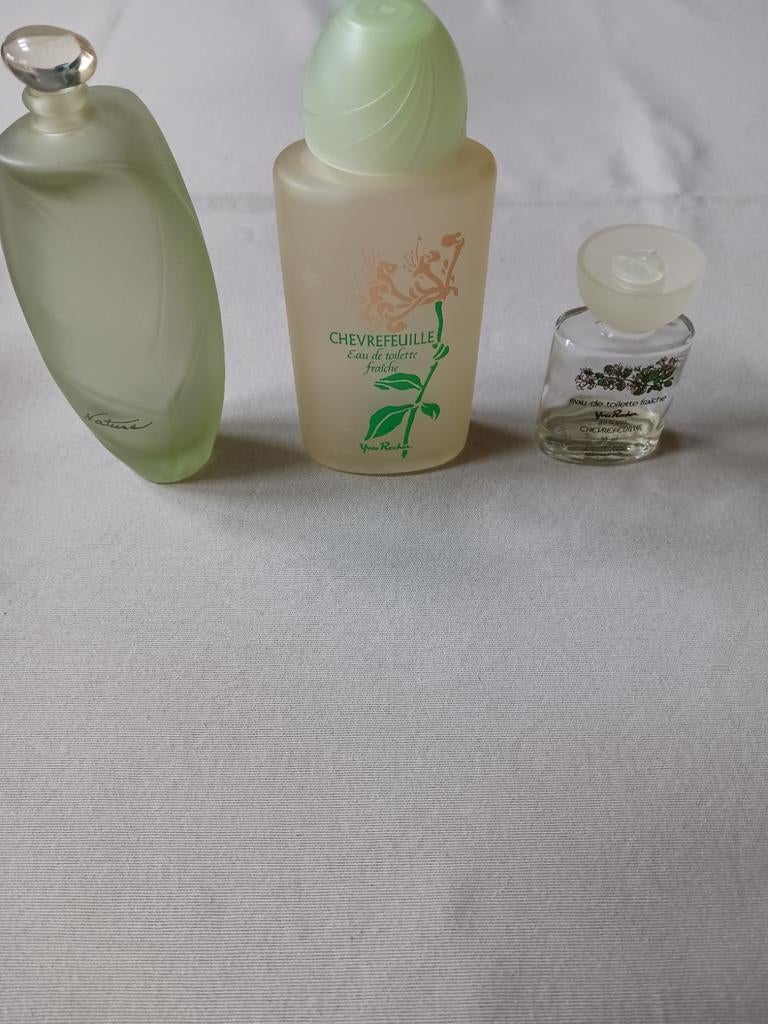 3 bouteilles vides vintage d'Yves Rocher., Enlèvement ou Envoi, Utilisé