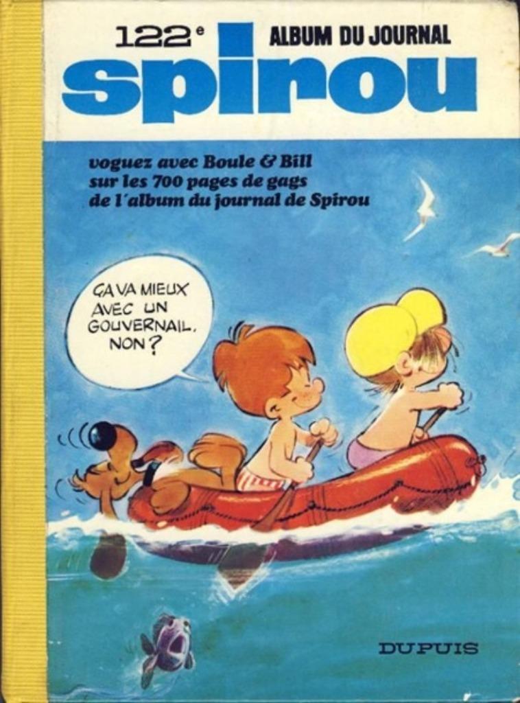 122e Album du Journal SPIROU de 1972, Une BD, Utilisé, Dupuis, Envoi