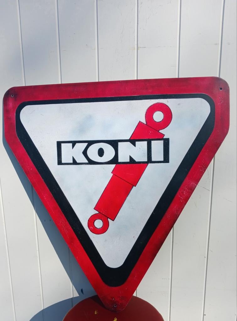 KONI reclamebord, Verzamelen, Ophalen of Verzenden, Reclamebord