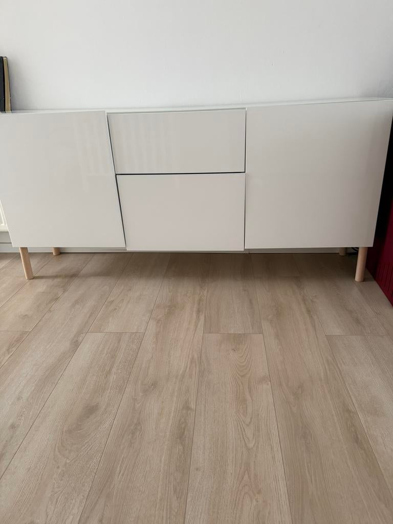 Ikea besta dressoir/tv meubel, Enlèvement, Comme neuf, Verre
