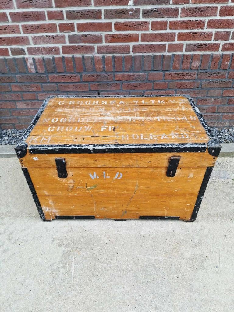 Toffe en stoere kist van de De Marine Luchtvaartdienst., Ophalen of Verzenden, Marine, Kist of Geocache