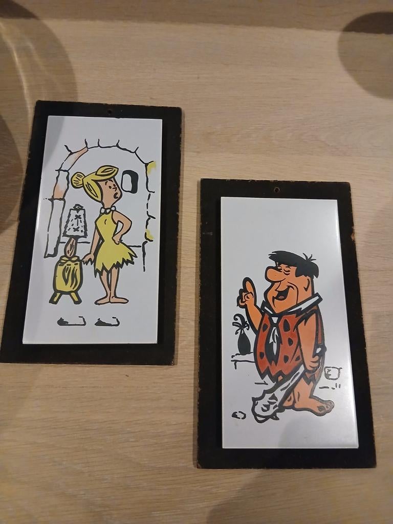 Vintage tegelkader "flinstones", Enlèvement