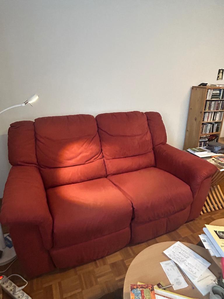 canapé rouge, Maison & Meubles, Canapés | Salons, Utilisé, Enlèvement