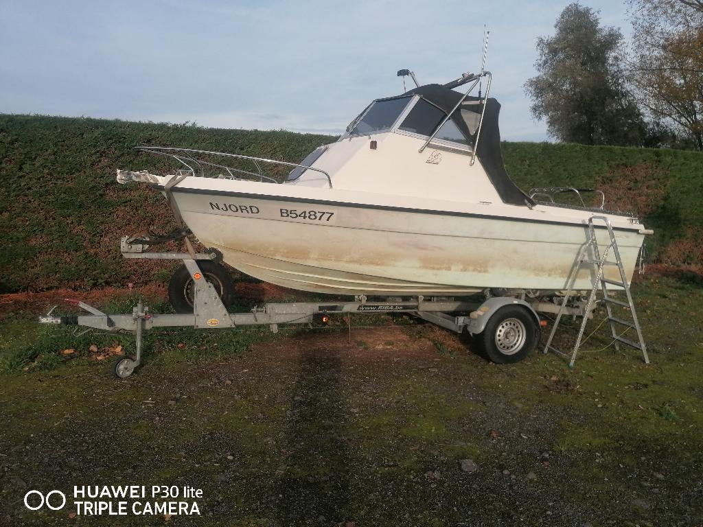 Visboot orka, Sports nautiques & Bateaux, Enlèvement ou Envoi, 3 à 6 mètres, Utilisé, Moteur hors-bord