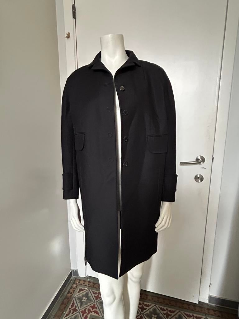 Carven waterdichte katoenen jas L, Kleding | Dames, Jassen | Zomer, Zo goed als nieuw, Zwart, Ophalen of Verzenden