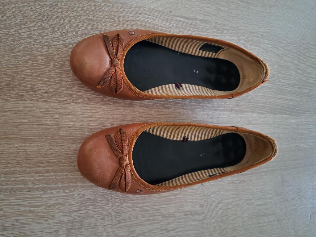 Ballerina's tommy hilfiger, Tommy hilfiger, Bruin, Gedragen, Ballerina's