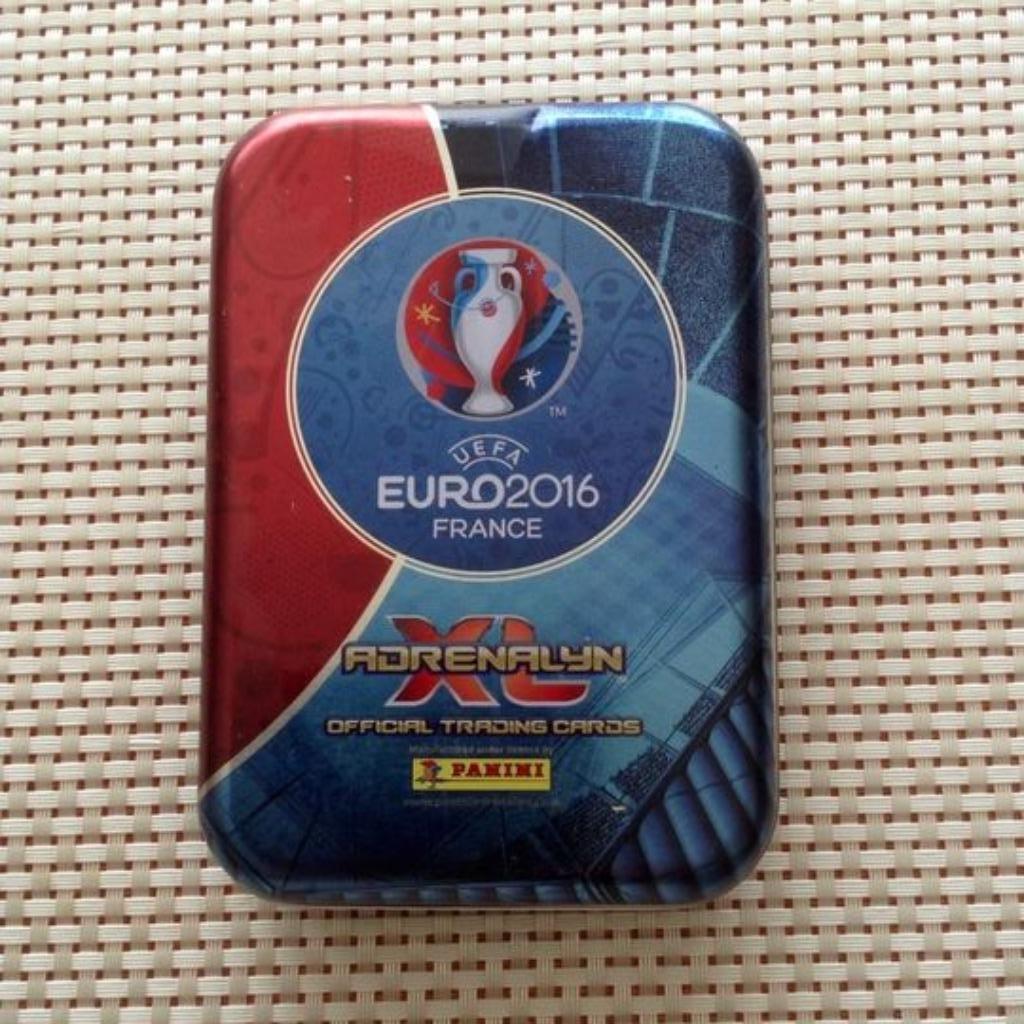 Euro 2016 Adrenalyn XL Mini Tin Box Kaartpan in beperkte opl, Ophalen of Verzenden, Zo goed als nieuw, Overige typen