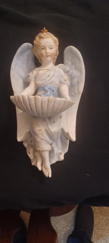 Bénitier en biscuit  très ancien  état parfait, Enlèvement ou Envoi