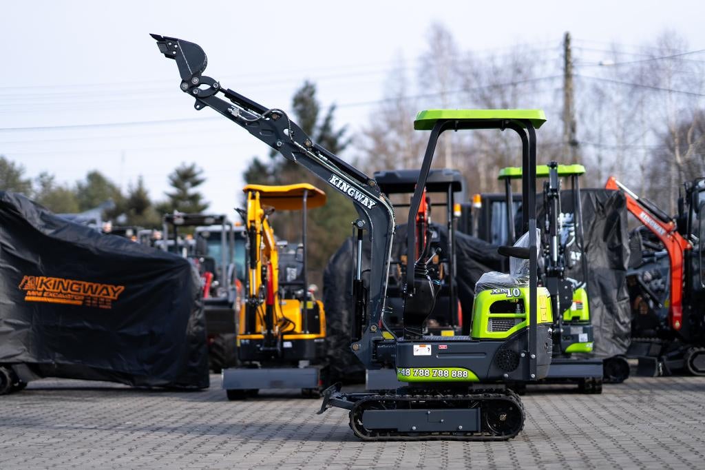 Mini pelle mini-excavatrice Kingway VIP10 PRO 3 ans Garantie, Articles professionnels, Enlèvement ou Envoi, Excavatrice