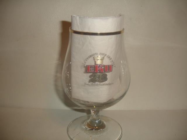 Bierglas EKU 28, 0,3 liter., Collections, Marques de bière, Comme neuf, Verre ou Verres, Autres marques, Enlèvement ou Envoi