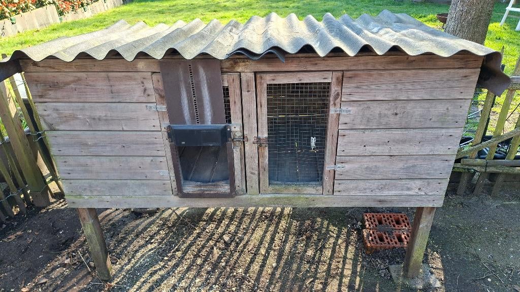 Houten kippenhok, Dieren en Toebehoren, Ophalen, Gebruikt, Kippenhok of Kippenren