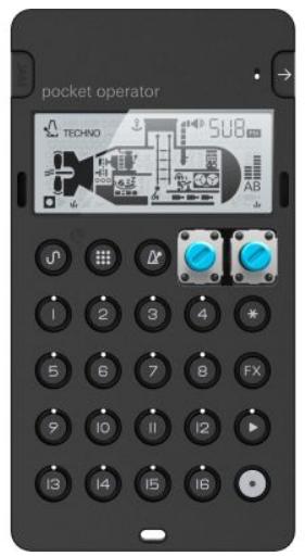 PO-14 Sub van Teenage engineering + bijhorende zwarte shell, Muziek en Instrumenten, Synthesizers, Ophalen of Verzenden, Zo goed als nieuw