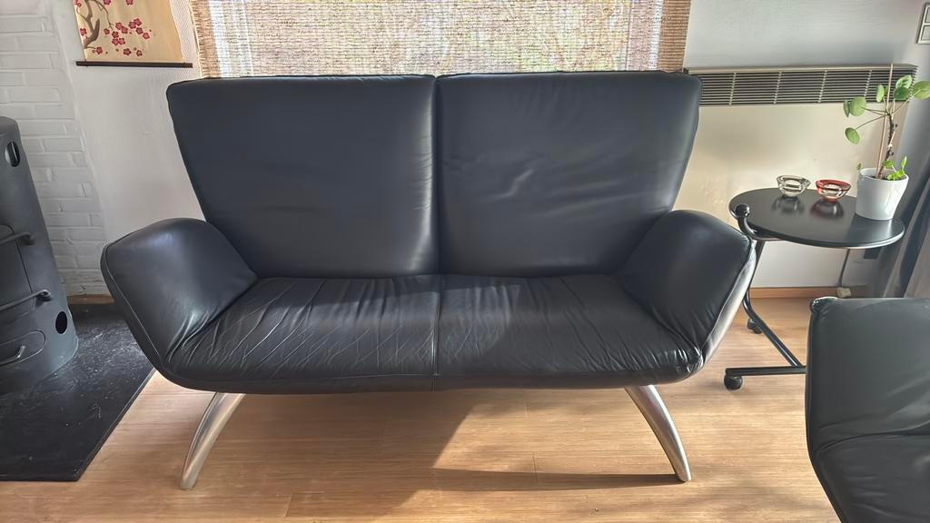 Zetel 2persoons Leolux, Huis en Inrichting, Ophalen, Zo goed als nieuw