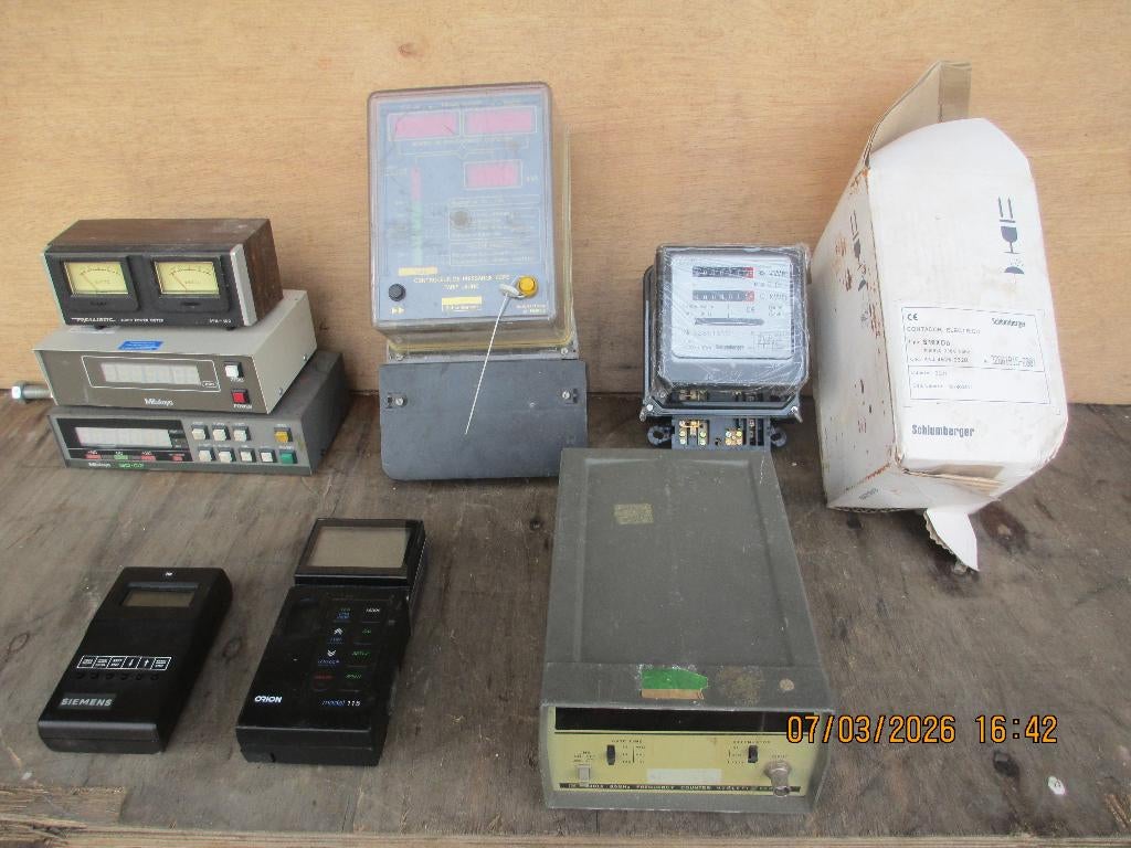 Opruiming meetapparatuur, Ophalen, Gebruikt