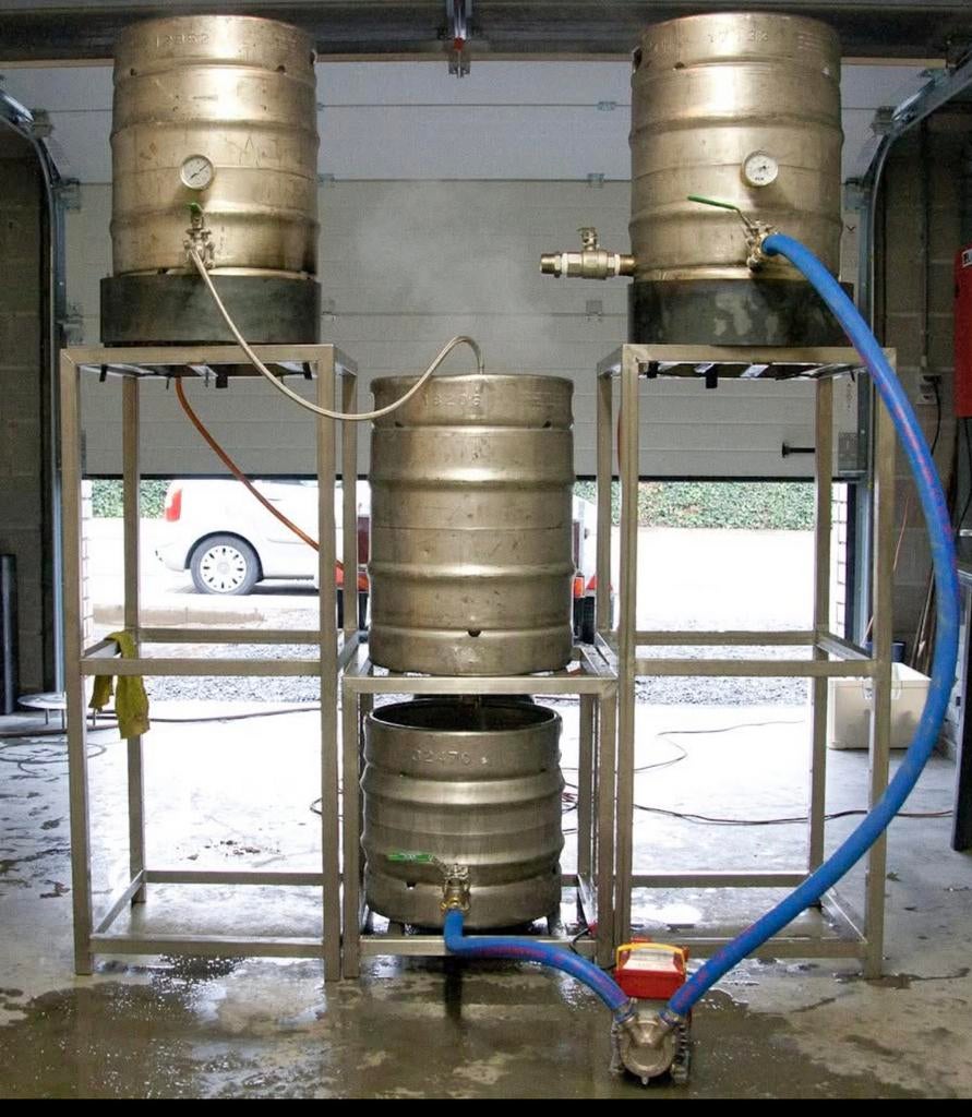 Brouwinstallatie met alle nodige toebehoren, Ophalen, Zo goed als nieuw