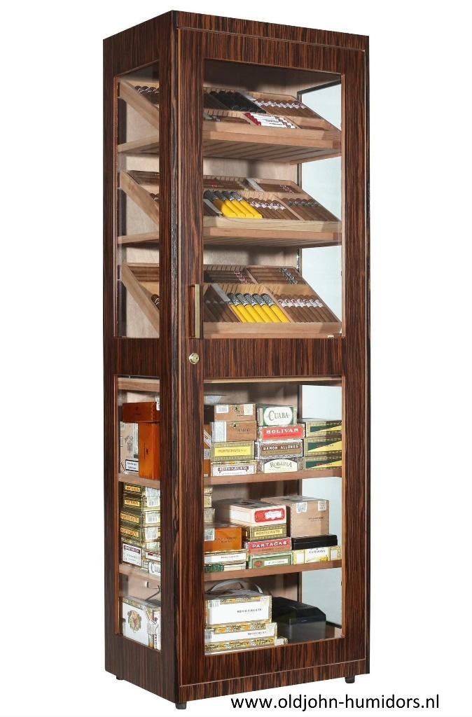 HUMIDOR KAST ADORINI CAPRI DELUXE EBBEN ELCTR BEVOCHTER h194, Verzenden, Nieuw, Tabaksdoos of Verpakking