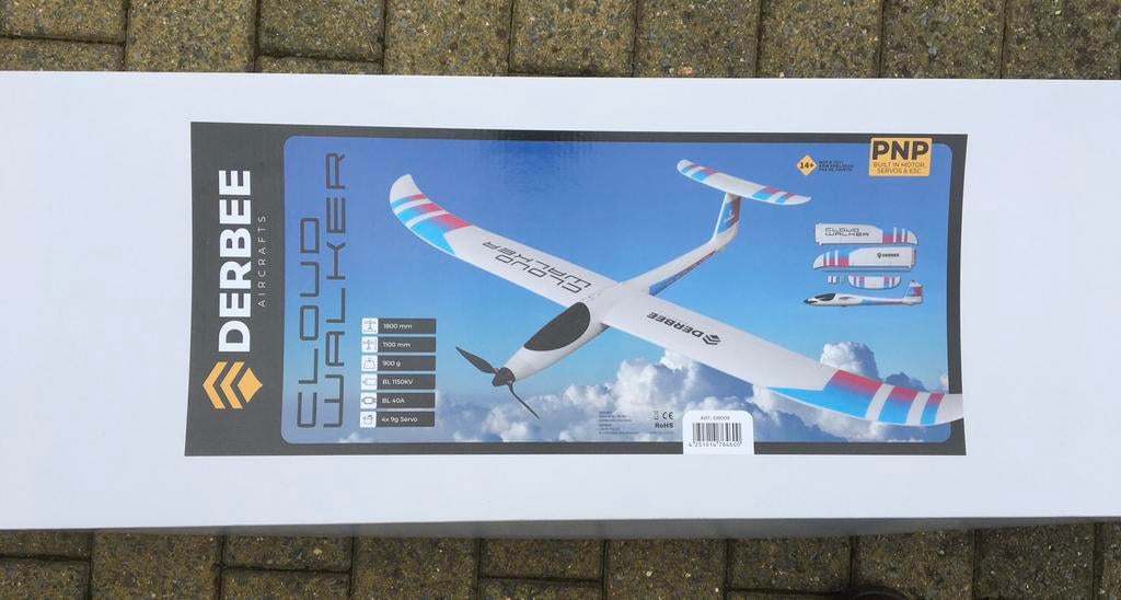Derbee cloud walker, Hobby en Vrije tijd, Modelbouw | Radiografisch | Vliegtuigen, Ophalen