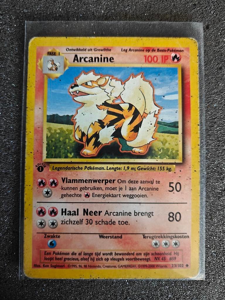 Poor Arcanine 1ère édition néerlandaise, Hobby & Loisirs créatifs, Enlèvement ou Envoi