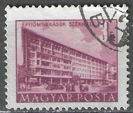 Hongrie 1951-1952 - Yvert 1010 - Plan de reconstruction (ST), Envoi, Affranchi