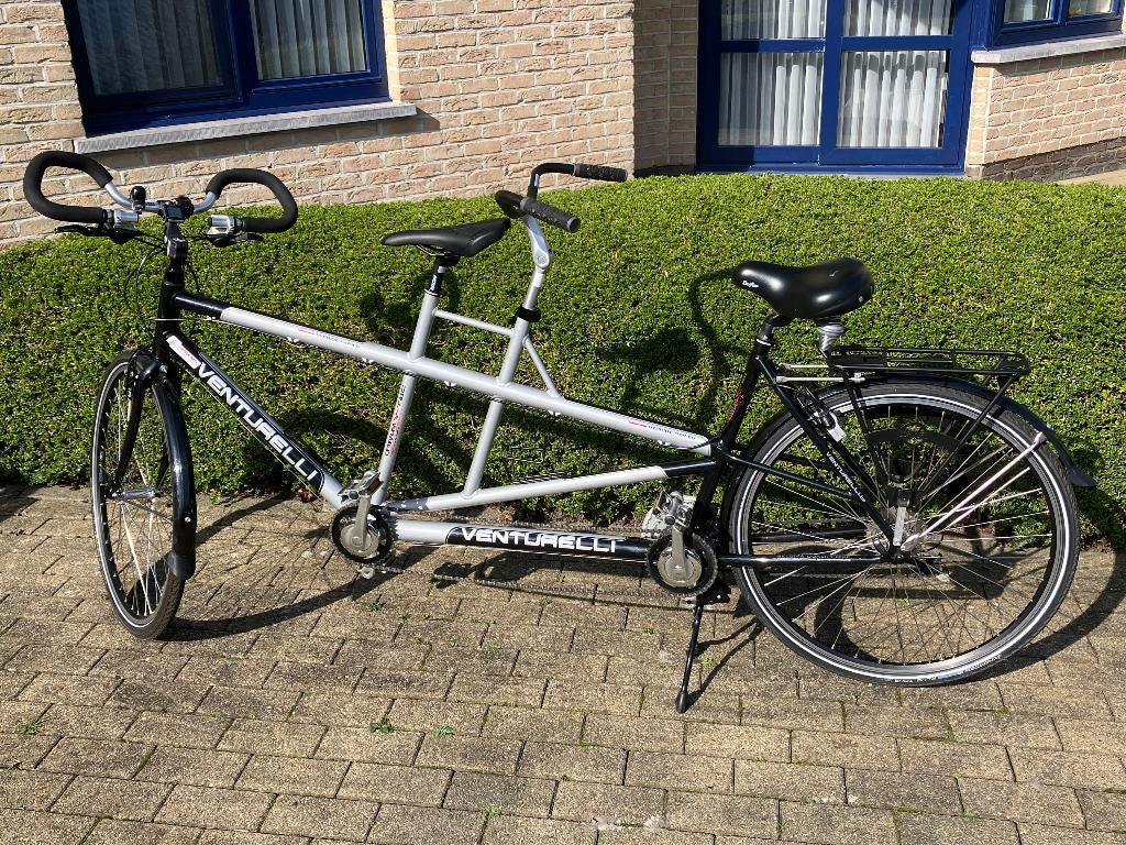 Tandem Venturelli, Fietsen en Brommers, Fietsen | Tandems, Ophalen, Vering, 61 cm of meer, Zo goed als nieuw