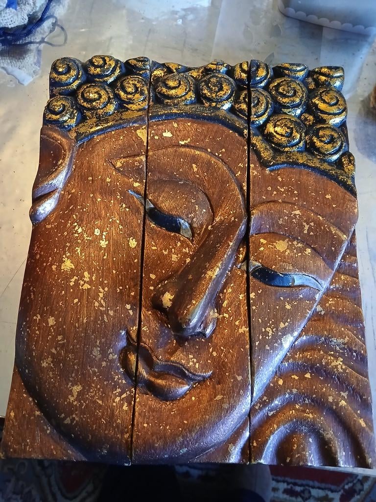 Boeddha muurdecoratie 3 panelen, Ophalen