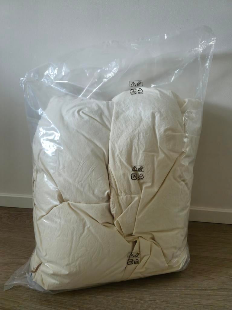 Donsdeken met echte dons 140x200 cm, Huis en Inrichting, Ophalen, Eenpersoons, Wit, Deken of Dekbed