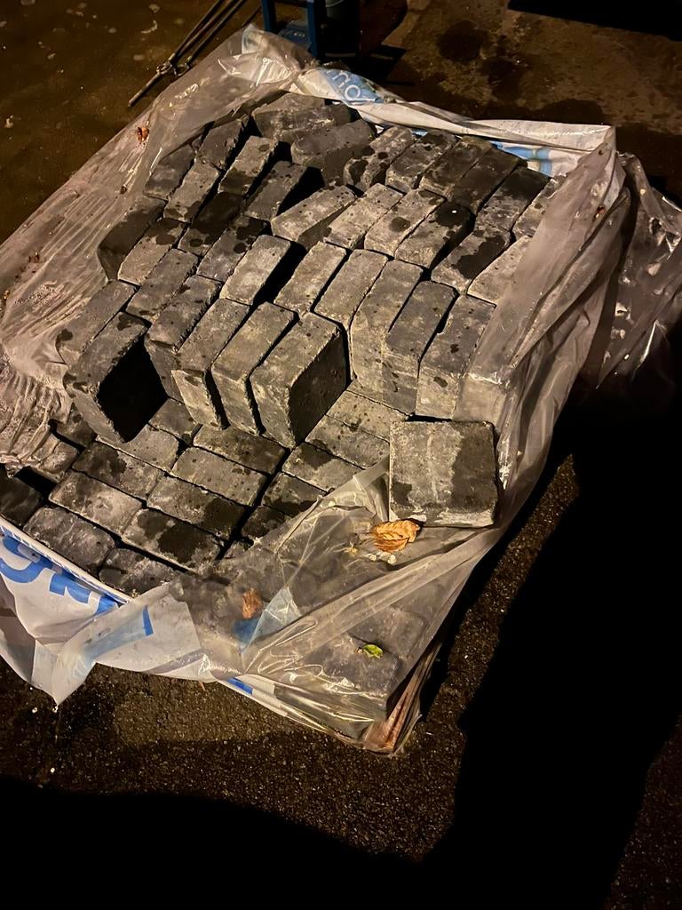 Klinkers Antracier 15x15x6, Enlèvement, Comme neuf, Briques