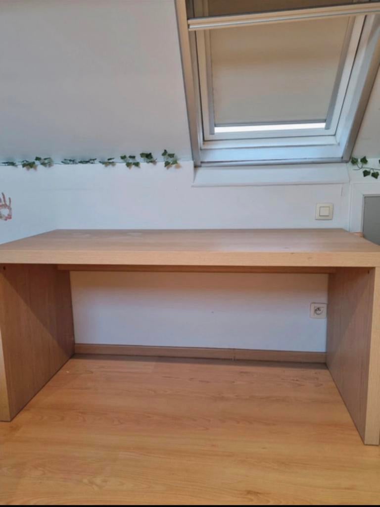 Mooi bruin houten bureau, Ophalen, Gebruikt, Bruin