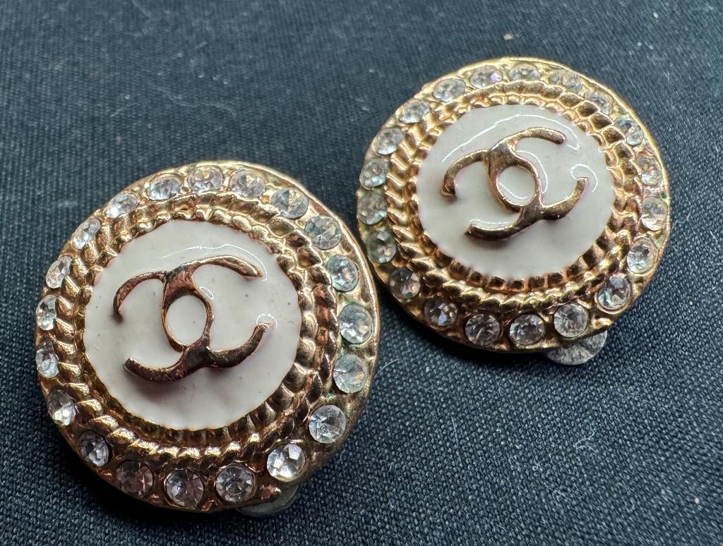 Vintage mode-sieraden: oorbellen met clip, Ophalen of Verzenden, Overige materialen, Oorbellen