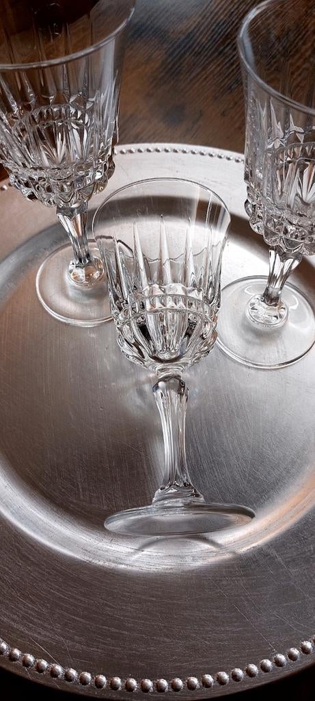 6 Verres à vin blanc cristal d'arques., Antiquités & Art, Enlèvement