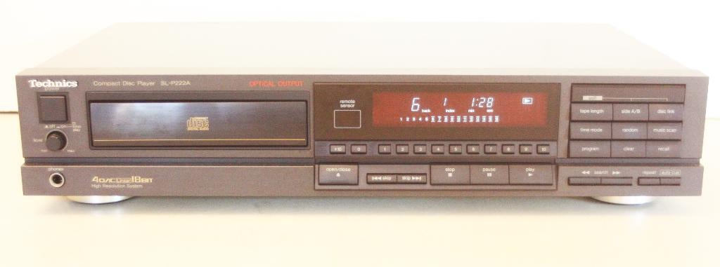 Technics SL-P222A CD-Speler / Random Functie / Optical Out, Audio, Tv en Foto, Cd-spelers, Zo goed als nieuw, Technics, Ophalen of Verzenden