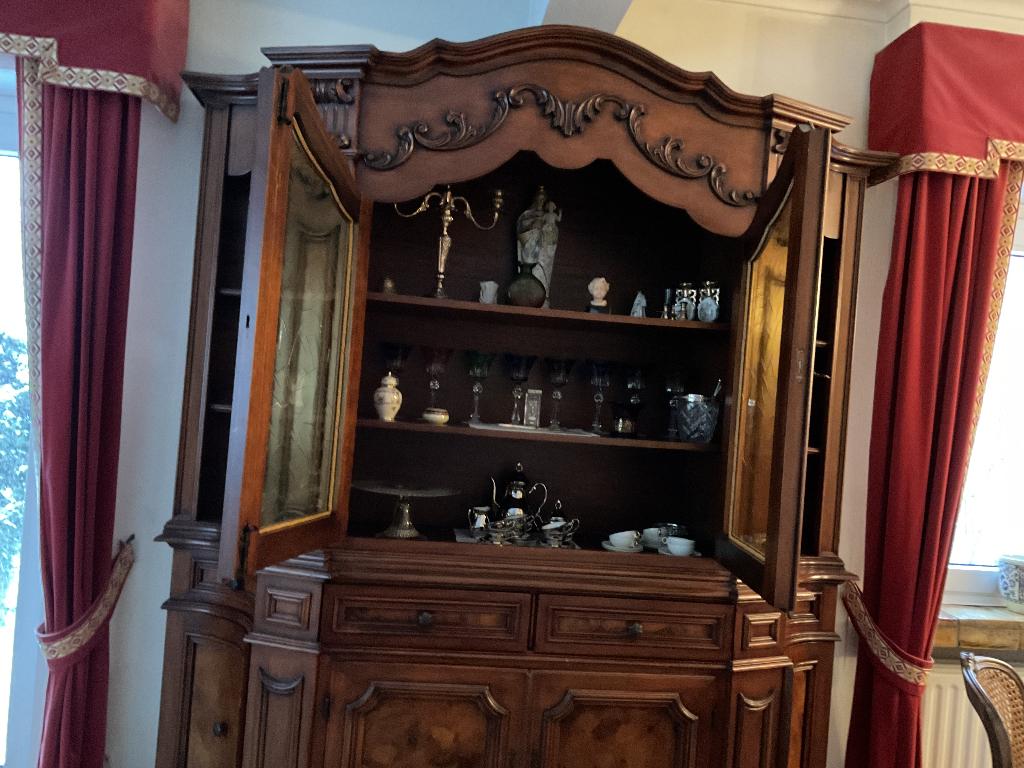 Antieke Vitrinekast, Antiek en Kunst, Antiek | Meubels | Kasten, Ophalen