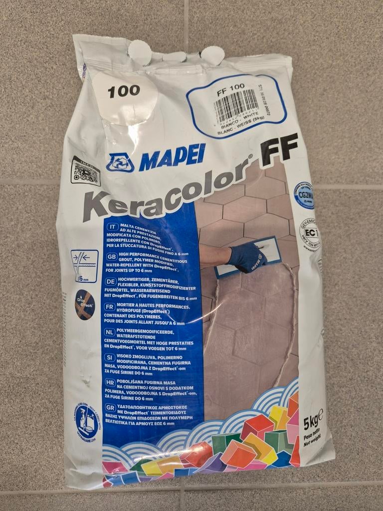 Voegsel wit 100 Keracolor FF Mapei, Doe-het-zelf en Bouw, Ophalen