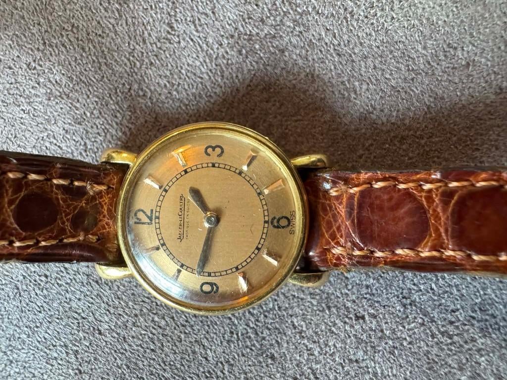 Montre Jaeger LeCoultre 18k, Enlèvement, Montre-bracelet, Autres marques, Avec bracelet