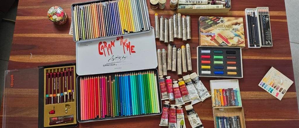 Lot d’art Caran d’Ache, Rotring, Rabrant et plus !, Ophalen