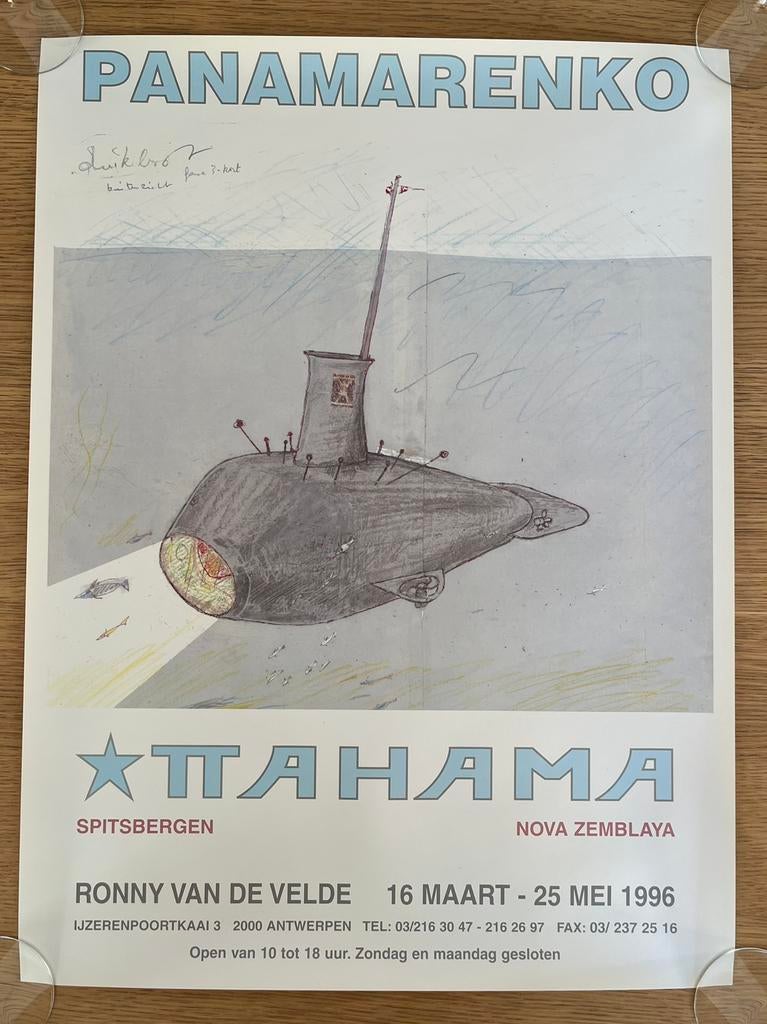 Affiche du sous-marin Panamarenko, Enlèvement ou Envoi, Comme neuf