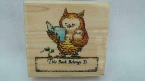 stempelen uilen, Ophalen of Verzenden, Gebruikt, Houten stempel