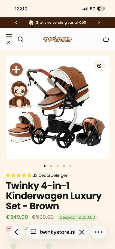 3 in 1 buggy, Ophalen, Gebruikt
