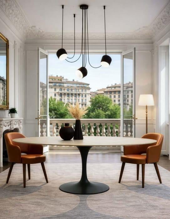 Tulipe stoelen Eero Saarinen mid-century tafels tulipe, Ophalen of Verzenden, Hout