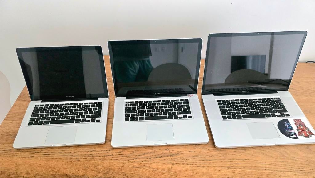 3 MacBook Pro’s te koop – alles samen €350, Computers en Software, Apple Macbooks, Ophalen of Verzenden, MacBook