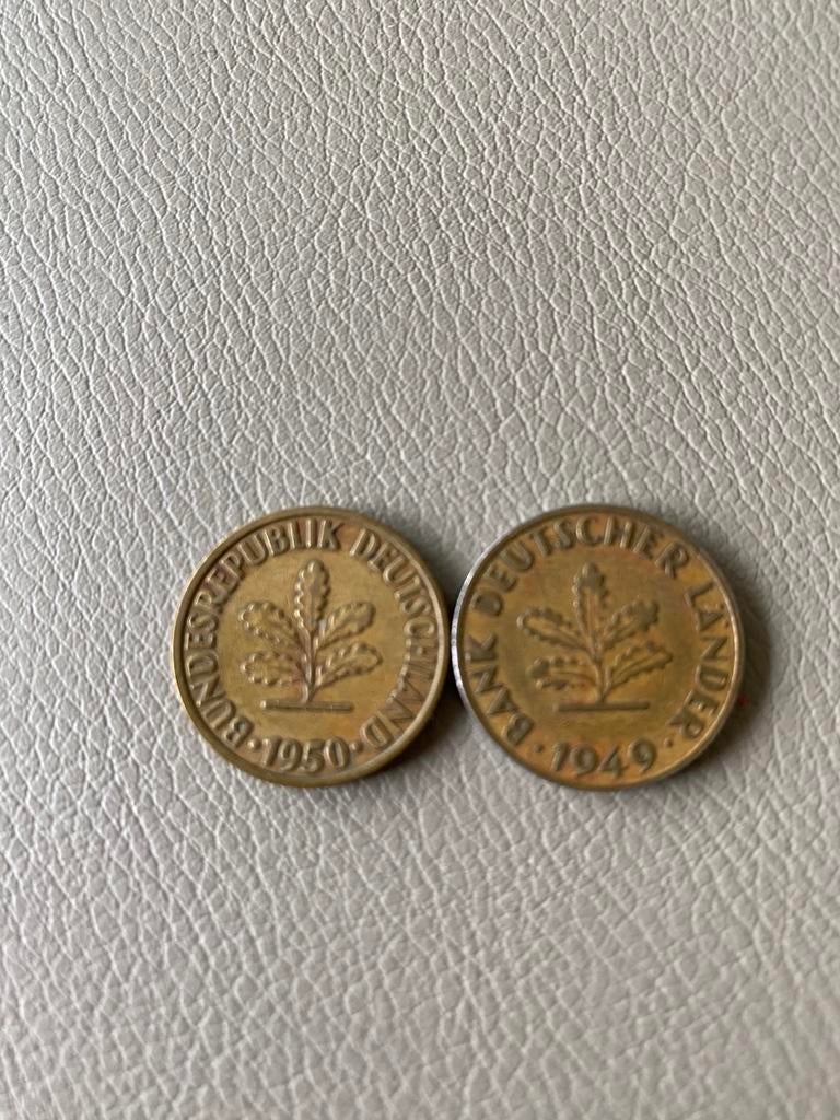 Verzamelmunten 1950/1949 duitsland, Ophalen, Duitsland, 10 cent, Losse munt