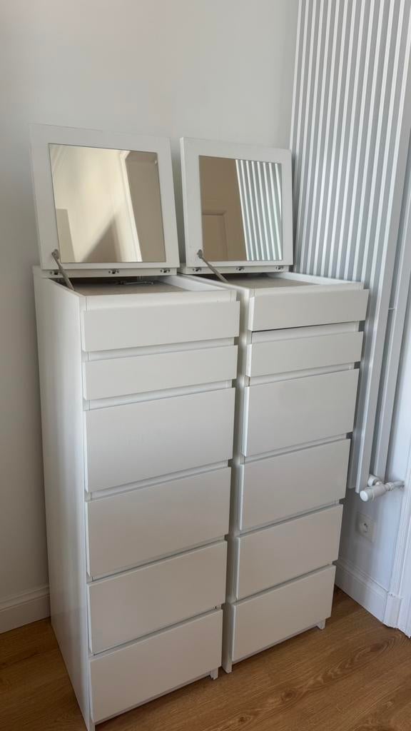 2 commodes IKEA MALM, Maison & Meubles, Armoires | Commodes, Enlèvement, Comme neuf
