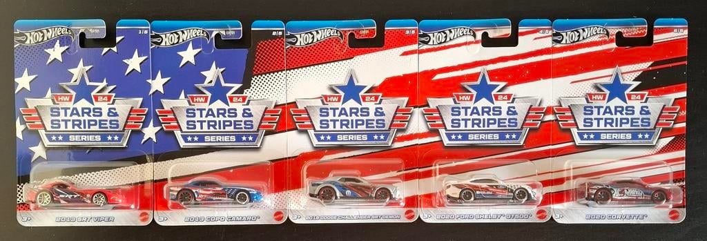 Hot Wheels Star & Stripes serie 2024, Ophalen of Verzenden, Zo goed als nieuw, Auto