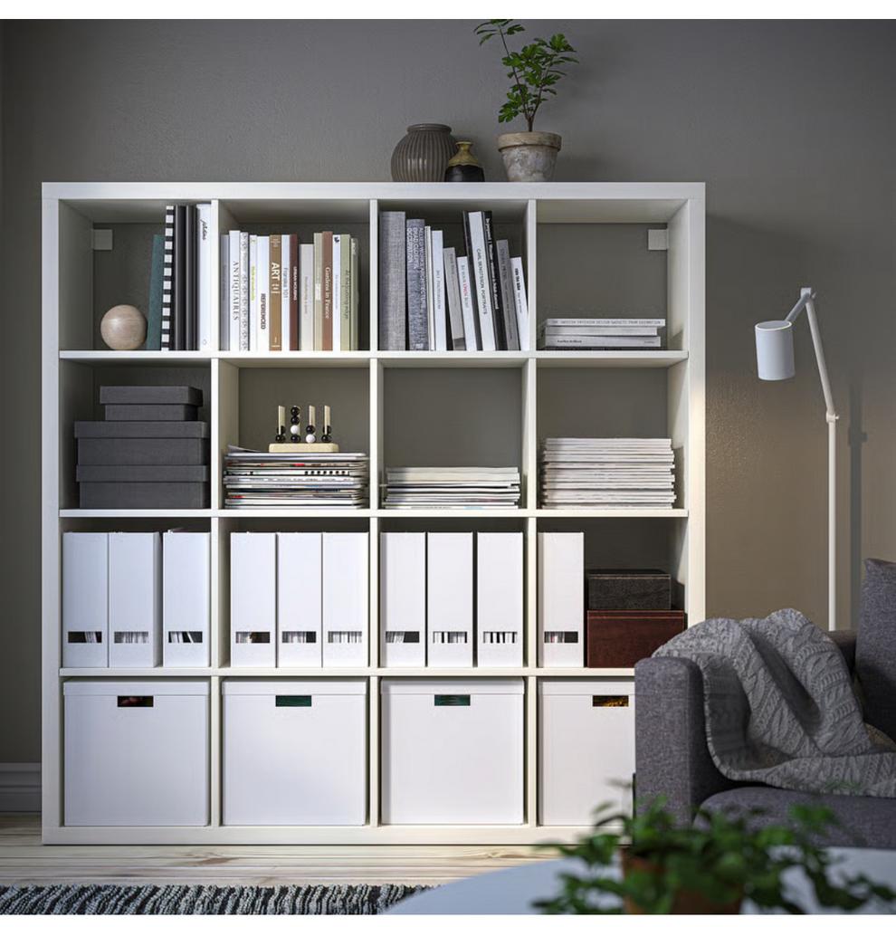 Armoire IKEA KALLAX – Blanc – 147x147 cm – Bon état – 70 €, Maison & Meubles, Enlèvement, Comme neuf, 100 à 150 cm, 100 à 150 cm