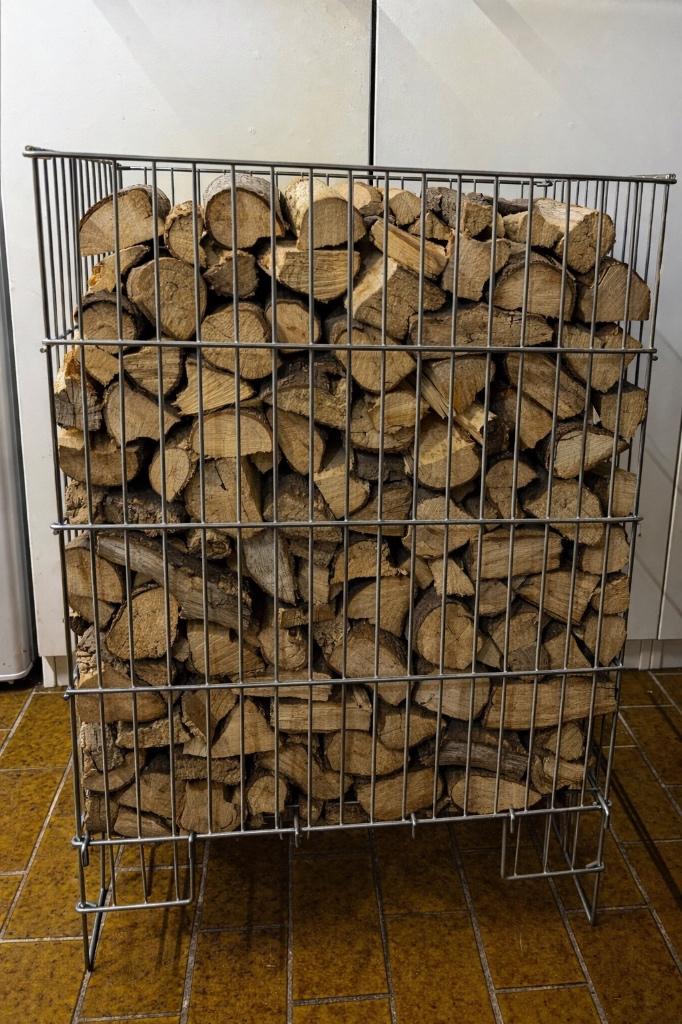 Panier métal galvanisé, bois d'allumage/ chauffage/rangement, Enlèvement