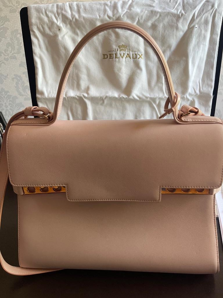 DELVAUX Tempête handtas met certificaat NIEUWSTAAT, Ophalen, Zo goed als nieuw, Roze, Handtas