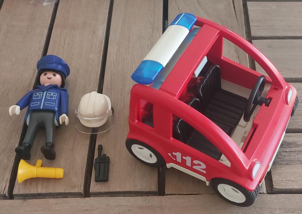 Playmobil 3177 - Brandweer volgwagen, Kinderen en Baby's, Ophalen of Verzenden, Gebruikt, Complete set