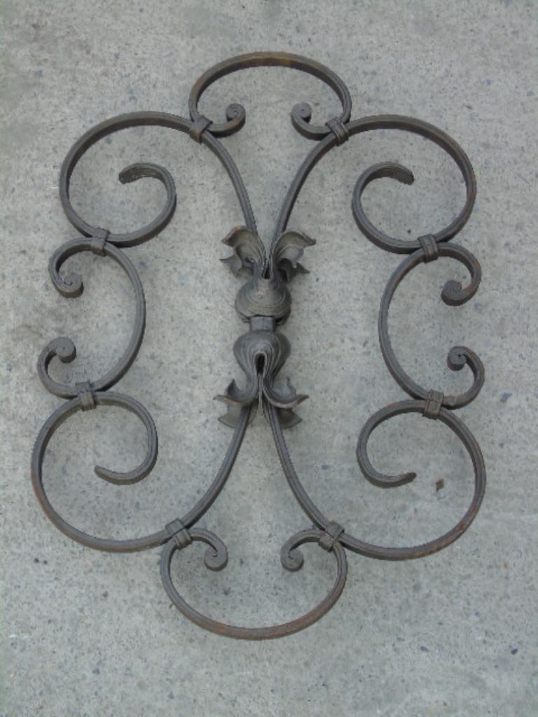 fronton, plaque murale en fer forgé 2 fleurs, Jardin & Terrasse, Enlèvement, Neuf