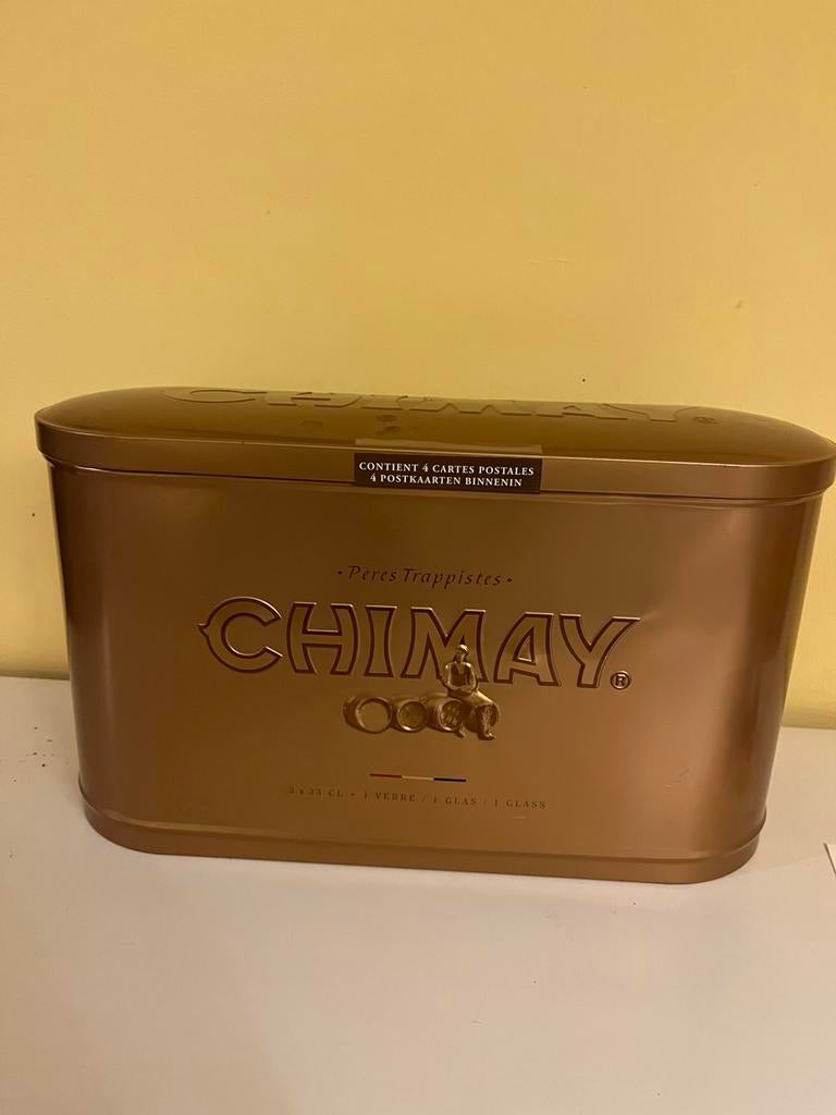Boite de rangemenr chimay en metal, Collections, Enlèvement ou Envoi, Comme neuf